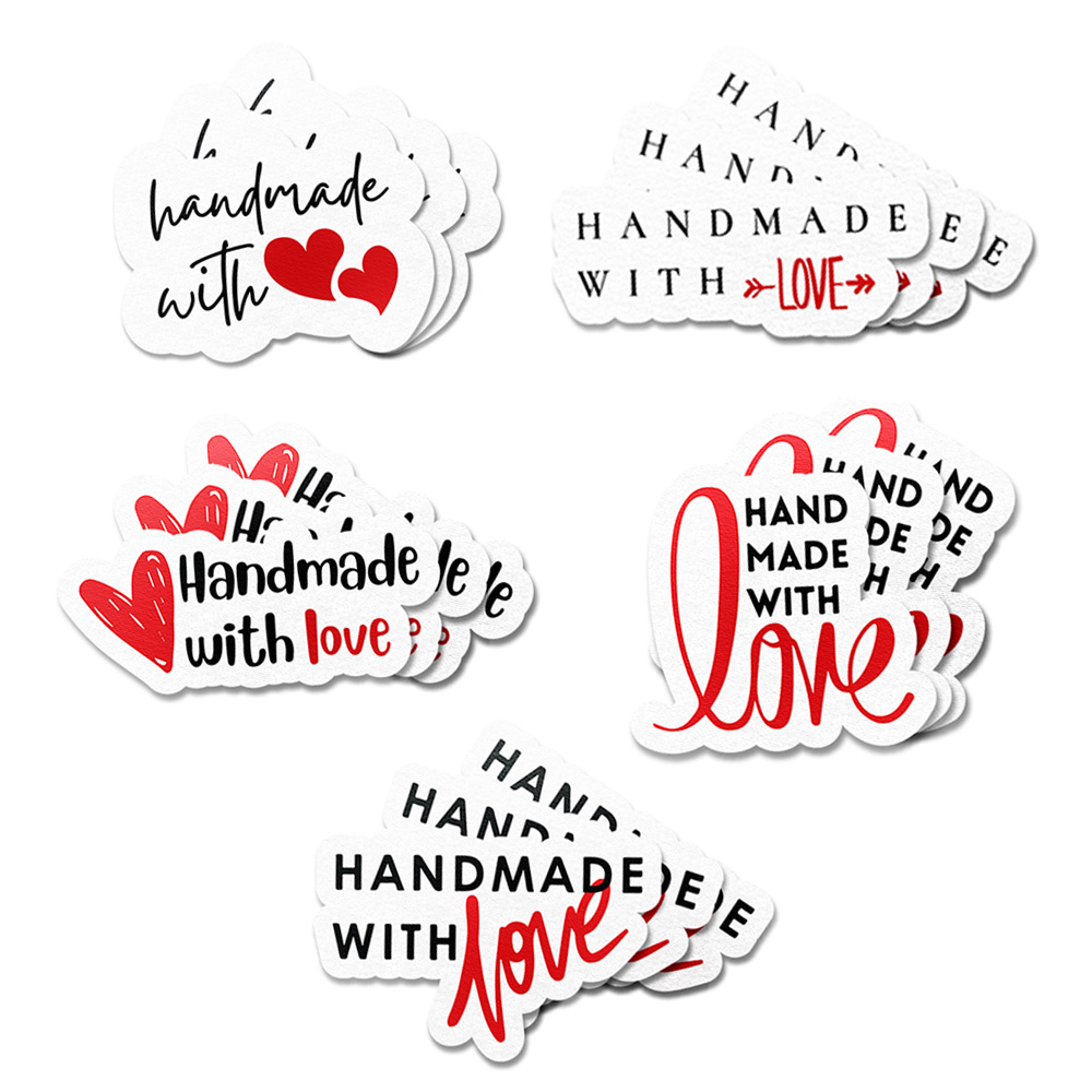 Handmade With Love Stickers | Premium Small Business Packaging Stickers | Wrap It Store